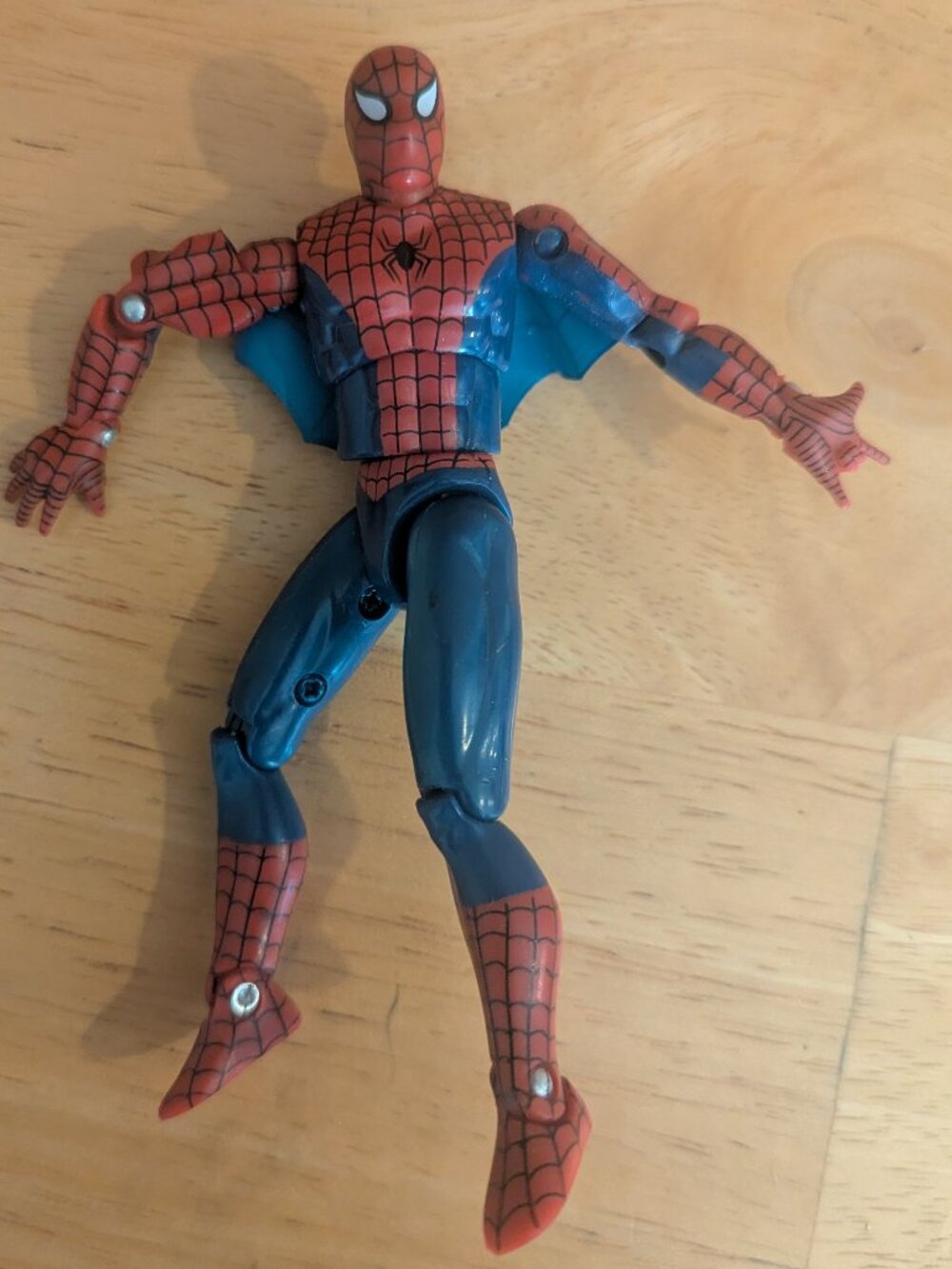 VTG Rare Spider Man 1992 Multi-Jointed Webbed Action Figure ToyBiz Marvel 5"